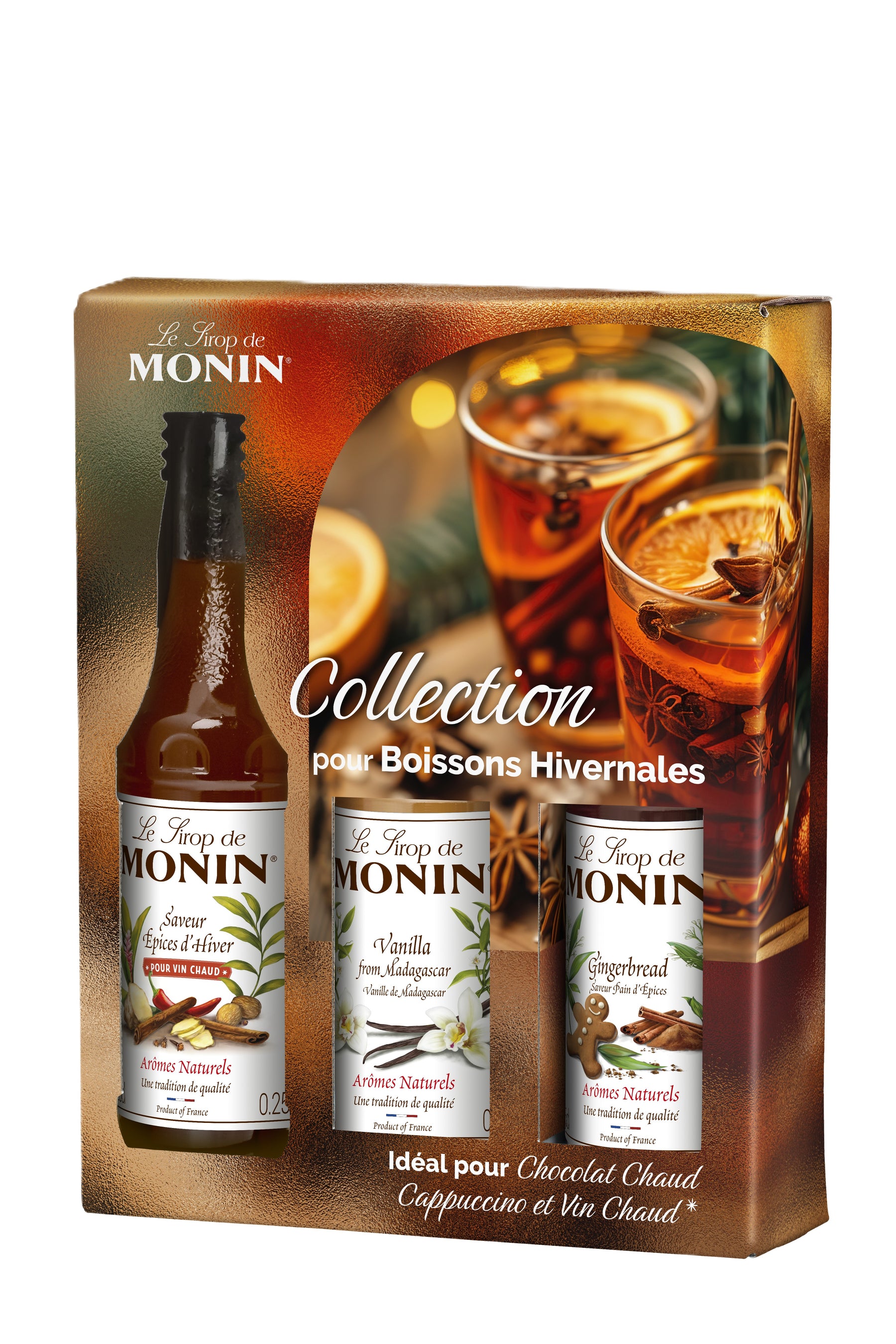 Coffret de sirops pour Boissons Hivernales- 3x25 cl