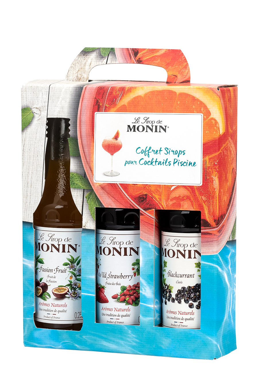 Coffret de Sirops pour Cocktails Piscine - 3x25cl